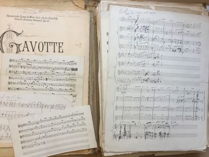 null COUTAUD (Adolphe) Composer, dates unknown (18..): Very important collection...