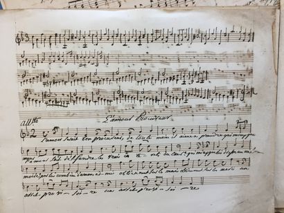 null MELODIES - ROMANCES - AIRS Miscellaneous - 19th century manuscript collection:...