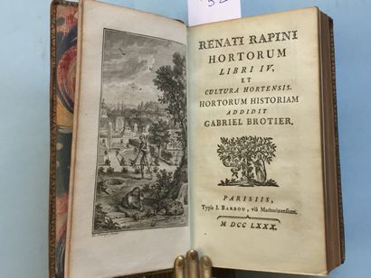 null GARDENS - RAPINI (R.): Renati Rapini Hortorum libri IV, et cultura hortensis....