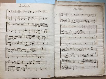 null HAYDN (J.): Reunion of 2 early manuscripts, probably from the 18th century:...