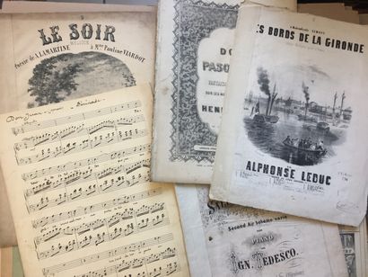 null SONGS - MELODIES - A collection of about 33 scores from the 19th and early 20th...