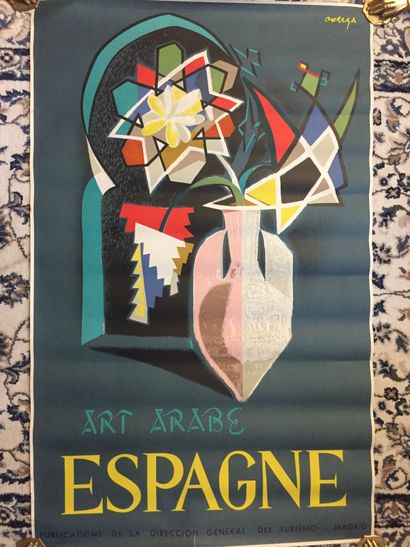 SPAIN - ARABIC ART by ORTEGA. Poster without...