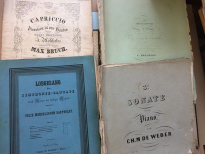 null MISCELLANEOUS - A collection of early stapled scores, most of them in large...