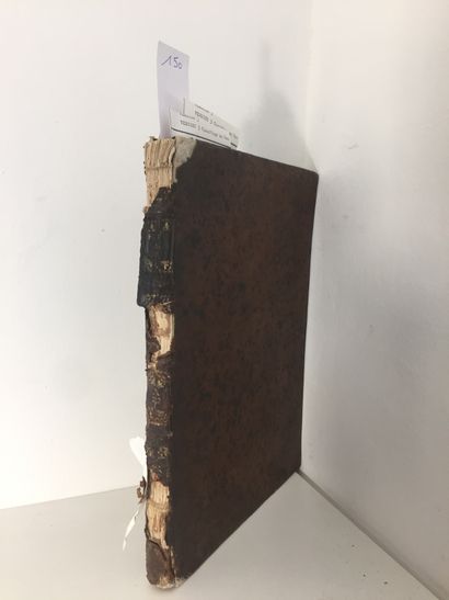 null CLAVECIN - Réunion de partitions du XVIIIe siècle en 1 volume in-folio basane...