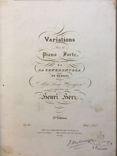 null PIANO FORTE - Important set of early scores, mainly for the forte piano, bound...