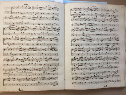 null CLARINET - LEFEVRE (Jean-Xavier.): Method of clarinet.Manuscript In-folio bound...