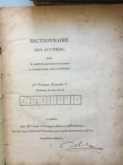 null METHODES - Réunion de 5 vol. : 1/BERTON (H.): Dictionnaire des accords. Paris,...