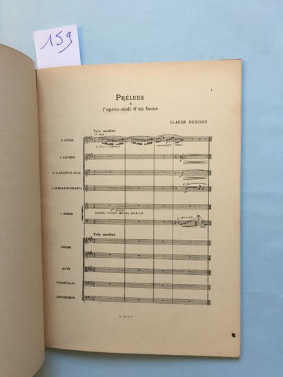 null DEBUSSY (Claude): Prélude à l'Après-Midi d'un faune. Jobert, 1922. In-8 broché,...