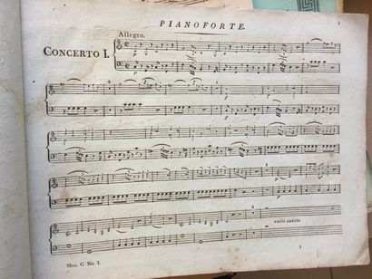 null MOZART (W.-A.): Œuvres de Mozart. Concert pour le pianoforte n°1, n°3, n°5,...