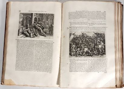 null 1 vol. in-folio "Histoire de juifs", 242 gravures et cartes, accidents à la...