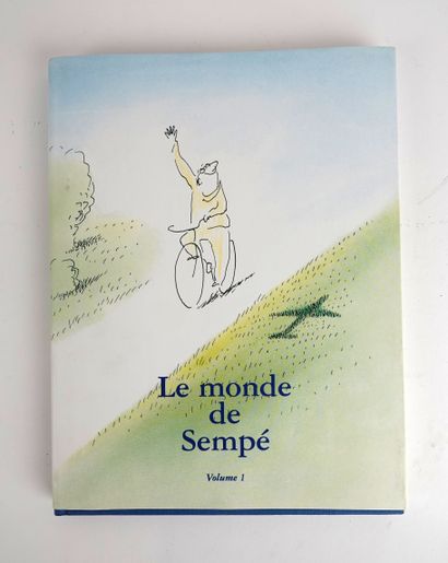 null SEMPE Jean Jacques
Superb dedication representing a cyclist in the book Le monde...