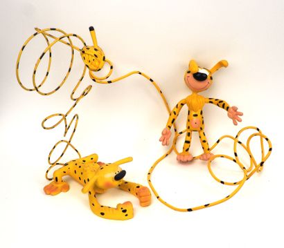 null FRANQUIN
Ensemble de deux Marsupilami, un par Leblon Delienne et l’autre en...