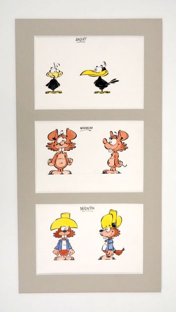 null DUPA
Chlorophyll
Set of three research drawings for the characters of Caquet,...