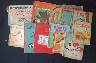 null * ENFANTINA
Strong lot of children's books from the 30's to the 60's including...