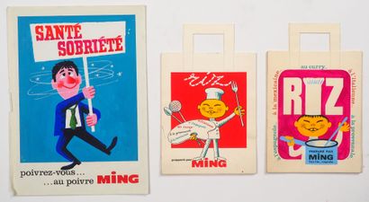 null RICE MING (various 3) 
Preparatory studies and collages on paper or cardboard...