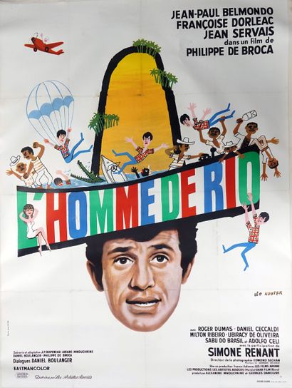 null L’HOMME DE RIO. Film de Philippe de Broca avec Jean-Paul Belmondo, Françoise...