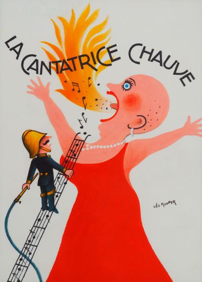 null THE HOT CANTATRESS (Various 5 ) 
Gouache - Signed lower right 
68 x 53 cm (at...