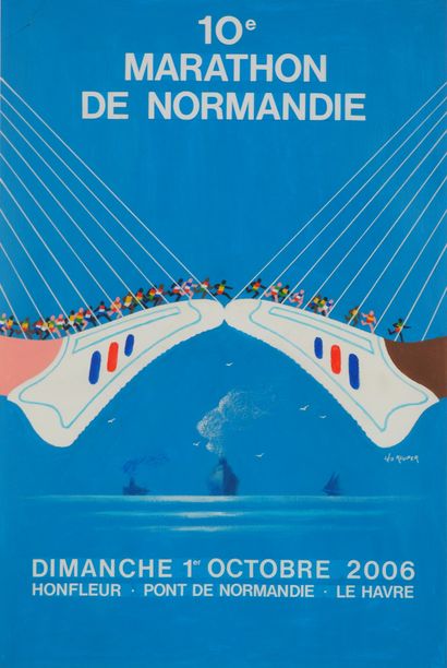 null PONT DE NORMANDIE « 10e MARATHON DE NORMANDIE ». 2006 (divers 3) 
1 étude préparatoire...