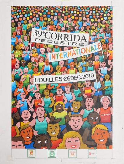 null 39ème - 42ème et 44ème CORRIDA PÉDESTRE INTERNATIONALE - HOUILLES , 2010, 2013...