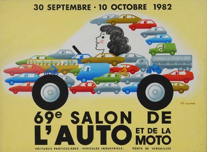 null 69e SALON DE L’AUTO ET DE LA MOTO. Septembre-Octobre 1982 (divers 7)
1 gouache...