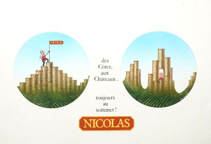 null NICOLAS  (3) « FINES BOUTEILLES » - « GRAVES…HAUT MÉDOC » - « DES CÔTES AUX...