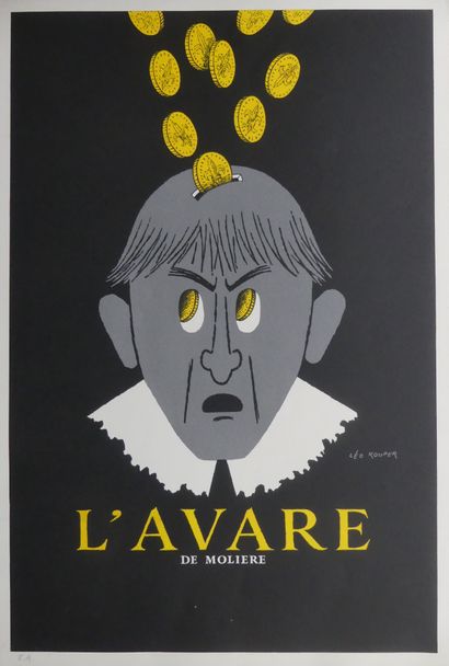 null AT THE DEVIL'S POND. "L'AVARE de Molière". 1992 (Various 2) 
Lithograph on vellum...