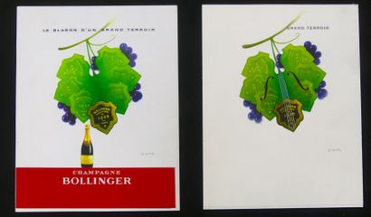 null CHAMPAGNE BOLLINGER (various 3) 
3 projects 
Mixed media on canvas or cardboard...