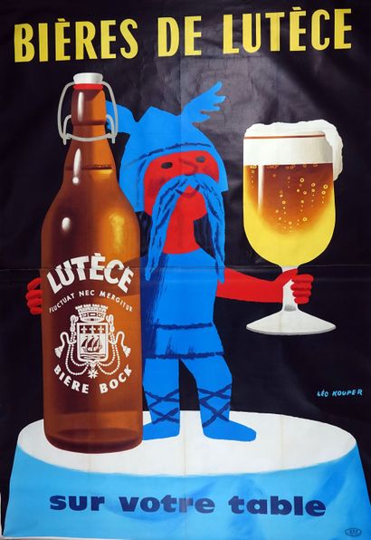 null BEERS OF LUTETIA " ON YOUR TABLE 
Printed by O.P.F - Editions, Créations publicitaires,...