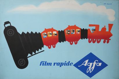 AGFA « FILM RAPIDE » 
Gouache sur toile
97...