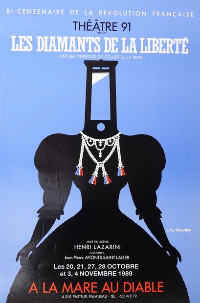 null LES DIAMANTS DE LA LIBERTÉ. 1989 (divers 4) 
Gouache – Signée à droite 
68 x...