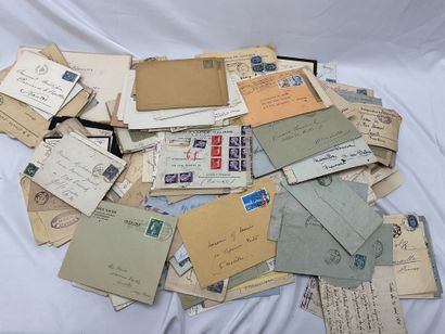 null France: Lot of semi-modern letters and postcards. VG.
1 large pocket
CPA/CP...