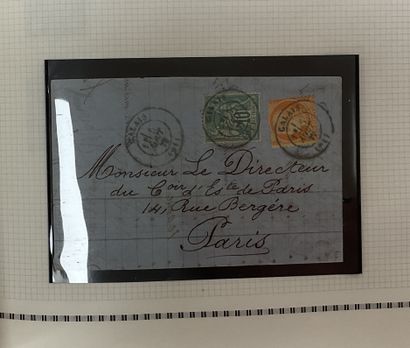 null France: Yvert bindings, classical part studied including letters, cancellations,...