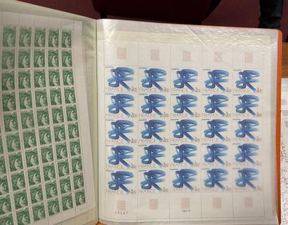 null Stamps of France Faciale from 1970 to 1990 about whole sheets well preserved

15...