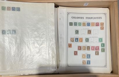 null Collection of France SM and Colonies on YT pages including many good values,...