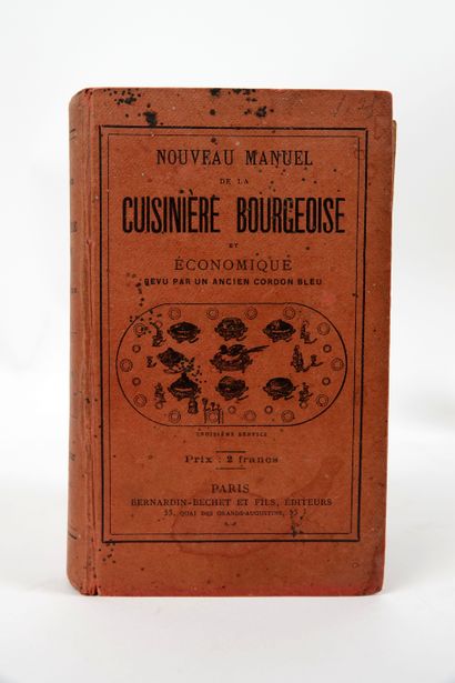 null ANONYME - Nouveau Manuel de la Cuisinière Bourgeoise et économique contenant...