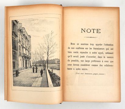 null BOULANGERIE - Annuaire de la Boulangerie de Paris…Année 1896. In-8 pleine toile...