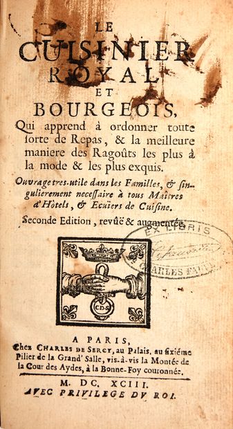 null [MASSIALOT, François]: Le cuisinier royal et bourgeois qui apprend à ordonner...