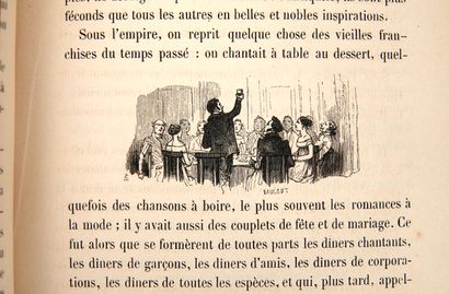 null BRIFFAULT (Eugène): Paris à Table. Illustrated by Bertall. Hetzel, 1846. In-8...