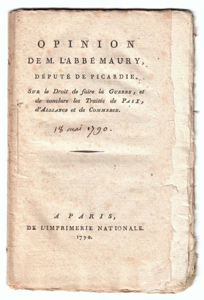 L’Abbé MAURY (Jean-Siffrein) Valréas 1746...