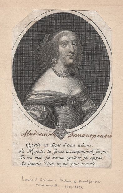 null Anne Marie Louise d'ORLÉANS, Sovereign of DOMBES, Princess of La Roche sur Yon,...