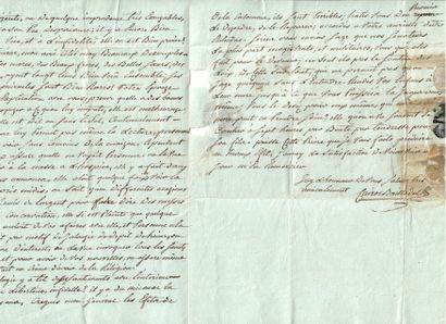null Marshal Bertrand CLAUZEL. Letter A. signed " Cairol Ballodel ", of MIREPOIX...