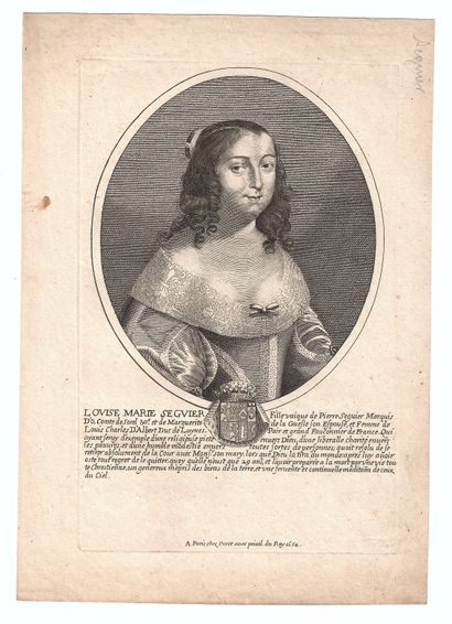 null "Louis Marie SÉGUIER, only daughter of Pierre SÉGUIER Marquis d'O, Count of...