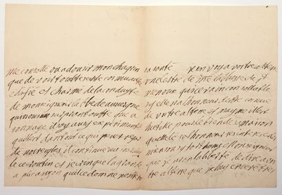 null PUY-DE-DÔME. 1707. Autograph letter signed, The Prioress of MARINGUES, (Convent...