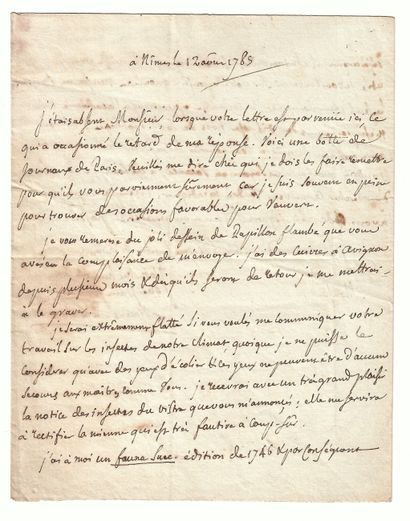 null VINCENS-PLANCHUT (Jean-César) Nîmes 1755 - 1801 - Deputy of the GARD at the...