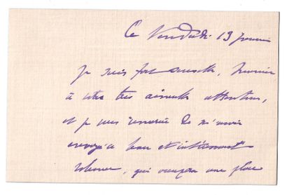 null Marquis Pierre de SÉGUR, Écrivain et Historien (Paris 1853 - Poissy 1916). Carton...