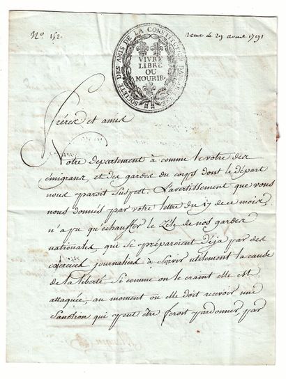 CHARENTE. 1791. SOCIÉTÉ DES AMIS DE LA CONSTITUTION...