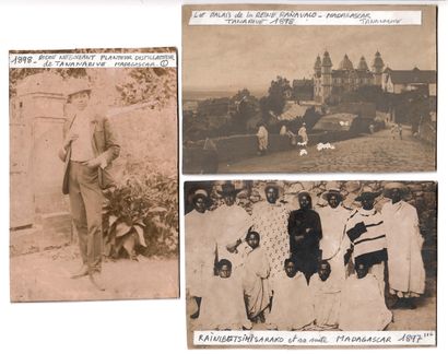 6 PHOTOS DE MADAGASCAR, 1895-1898, Format...