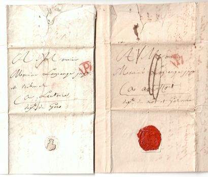 null Général Comte Joseph LAGRANGE (Sempesserre/ Gers 1763 - Paris 1836) - 2 Lettres...