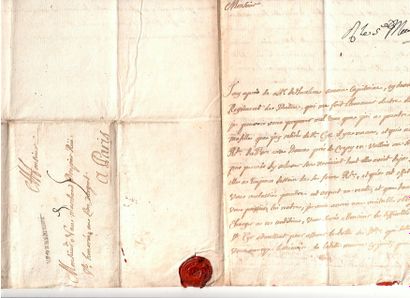 null DEMOISELLES DE SAINT-CYR - VERSAILLES (78) 3 mars 1744. Lettre signée MONDIET...