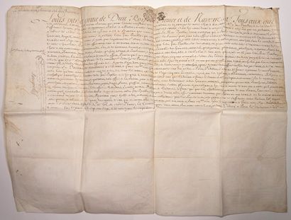 null OISE. 1720. BEAUVAIS. Royal Letter of Appointment of Mr. Jean PAPILLON to the...